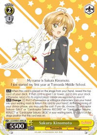 Sakura Kinomoto (SR) (CCS/WX01-009S SR) - Cardcaptor Sakura: Clear Card