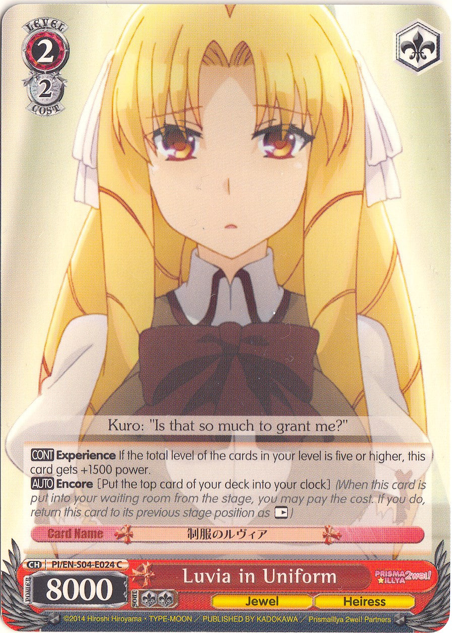 Luvia in Uniform (PI/EN-S04-E024 C) - Fate/kaleid liner PRISMA ILLYA DX