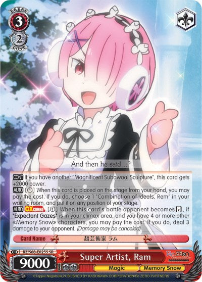 Super Artist, Ram (SR) (RZ/S68-E025S SR) - Re:ZERO Memory Snow