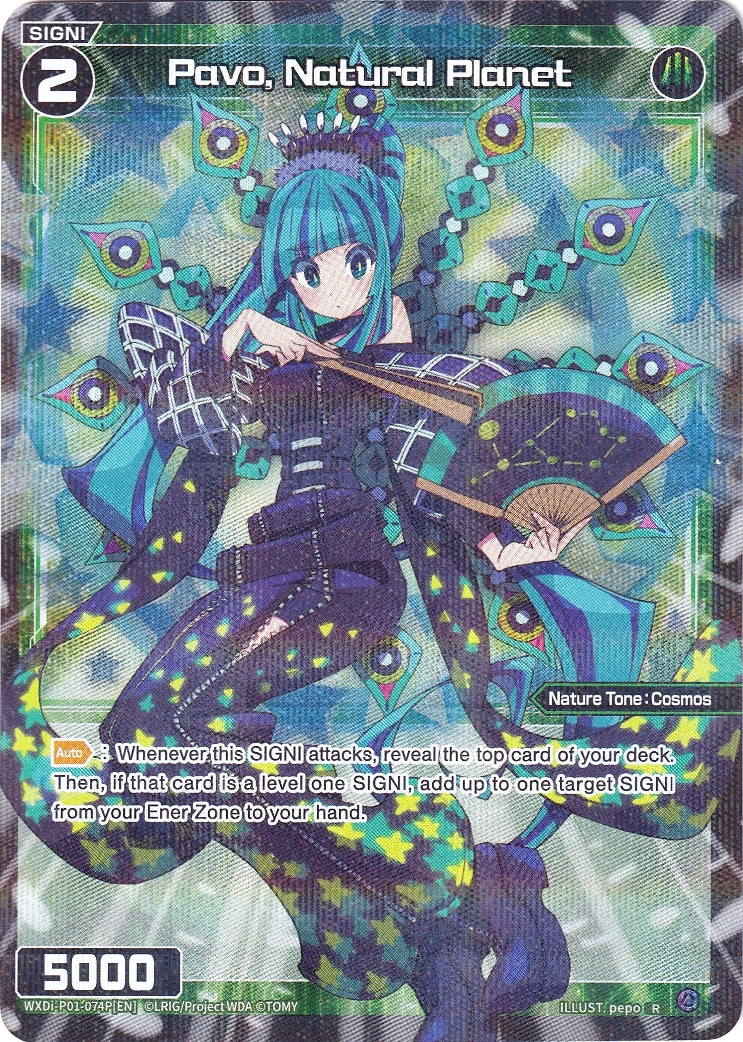 Pavo, Natural Planet (Parallel Foil) (WXDi-P01-074P) [Glowing Diva]