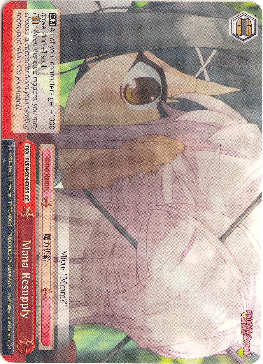 Mana Resupply (PI/EN-S04-E025 C) - Fate/kaleid liner PRISMA ILLYA DX