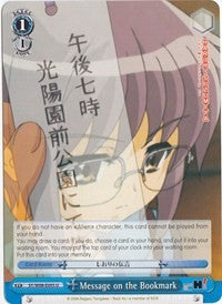 Message on the Bookmark (SY/W08-E095 U) - The Melancholy of Haruhi Suzumiya