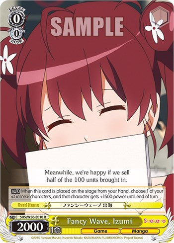 Fancy Wave, Izumi (SHS/W56-E010 R) - Saekano: How to Raise a Boring Girlfriend