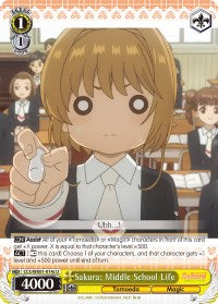 Sakura: Middle School Life (C) (CCS/WX01-014c U) - Cardcaptor Sakura: Clear Card