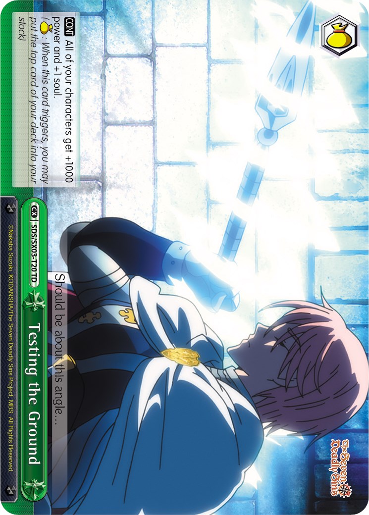 Testing the Ground (SDS/SX03-T20 TD) - The Seven Deadly Sins