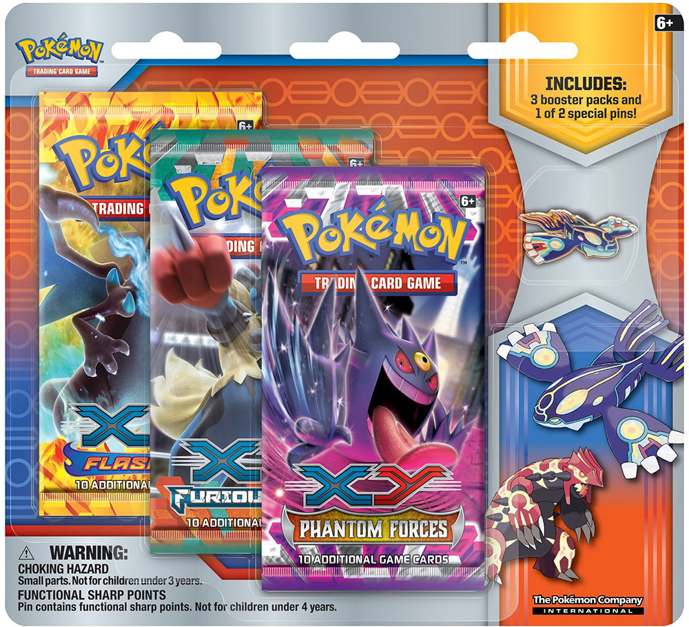 Collector's Pin 3-Pack Blister (Primal Kyogre)