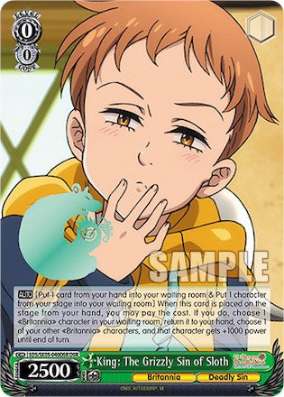 King: The Grizzly Sin of Sloth (DSR) (SDS/SX05-040DSR DSR) - The Seven Deadly Sins: Revival of The Commandments
