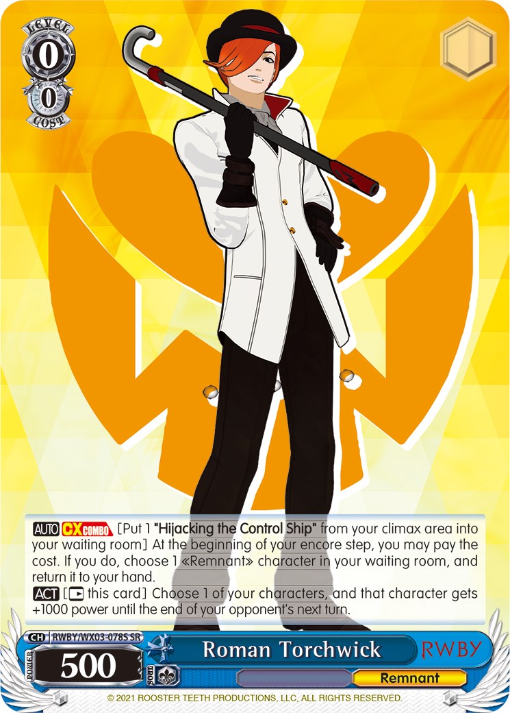 Roman Torchwick (SR) (RWBY/WX03-078S SR) - RWBY
