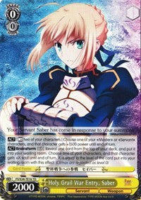 Holy Grail War Entry, Saber (FS/S34-TE16 TD) - Fate/stay night [Unlimited Blade Works]