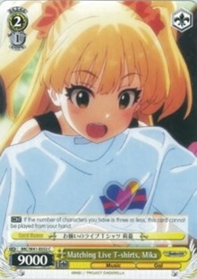 Matching Live T-shirts, Mika (IMC/W41-E032 C) - The iDOLM@STER Cinderella Girls