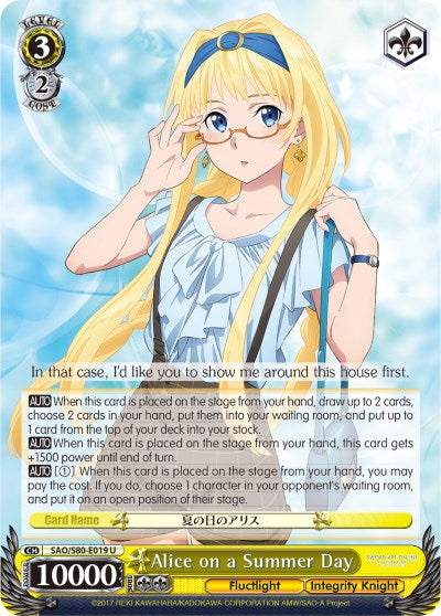 Alice on a Summer Day (SAO/S80-E019 U) - Sword Art Online -Alicization- Vol.2