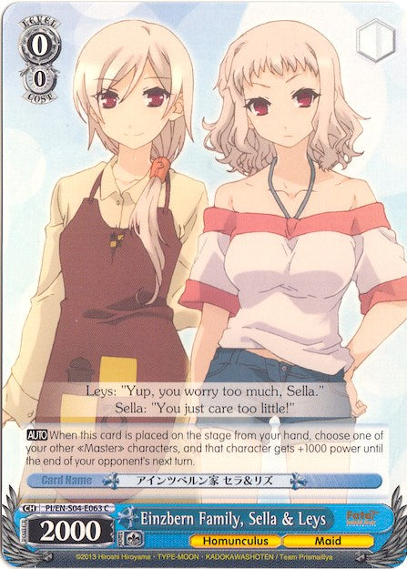Einzbern Family, Sella & Leys (PI/EN-S04-E063 C) - Fate/kaleid liner PRISMA ILLYA DX