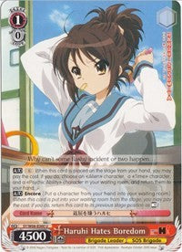 Haruhi Hates Boredom (SY/W08-E060 U) - The Melancholy of Haruhi Suzumiya
