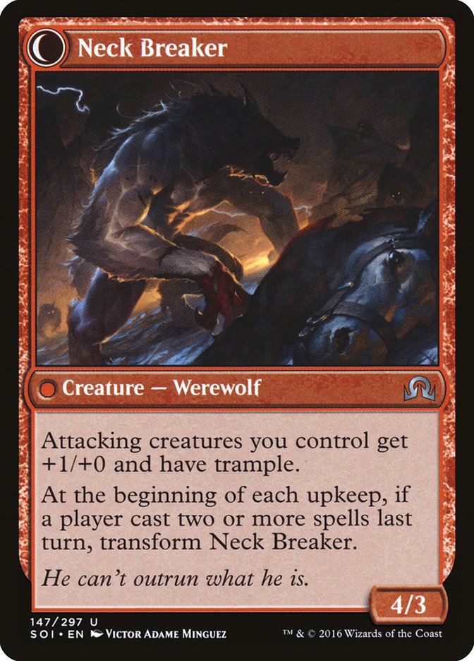 Breakneck Rider // Neck Breaker (SOI-147) - Shadows over Innistrad: (Double Faced Transform)