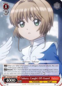 Sakura: Caught Off-Guard (CCS/WX01-070 C) - Cardcaptor Sakura: Clear Card