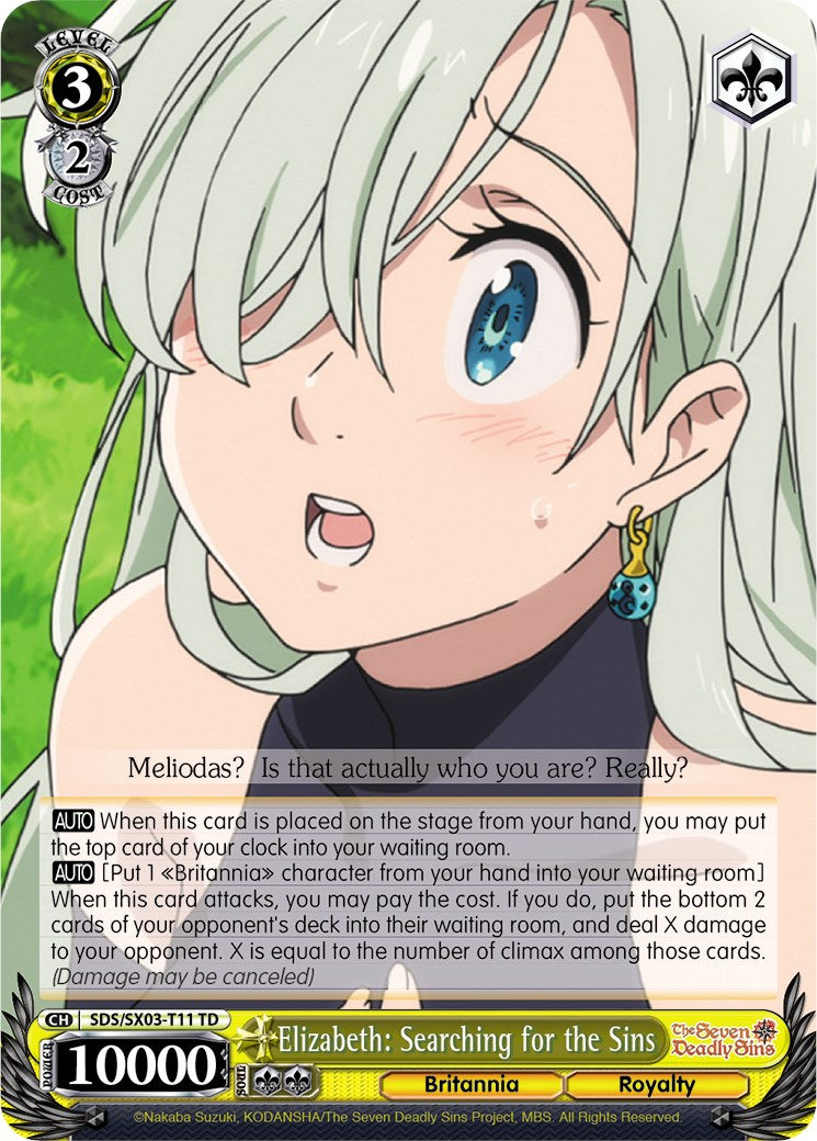Elizabeth: Searching for the Sins (SDS/SX03-T11 TD) - The Seven Deadly Sins