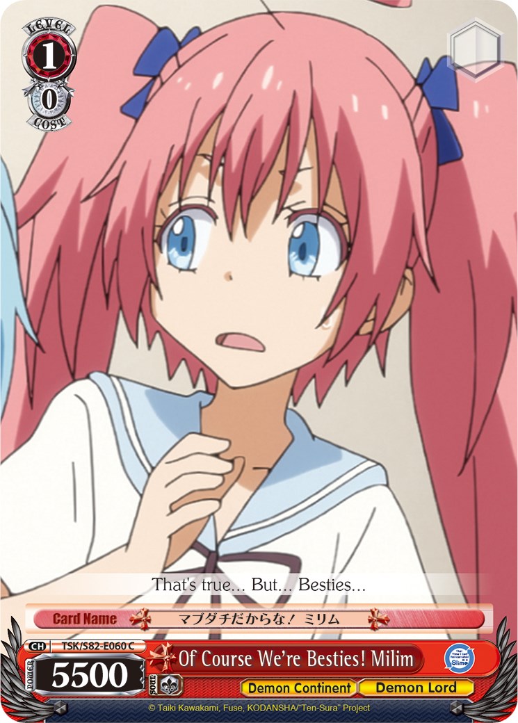Of Course We're Besties! Milim (TSK/S82-E060 C) - That Time I Got Reincarnated as a Slime Vol.2