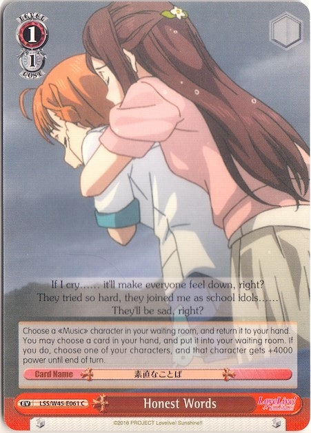 Honest Words (LSS/W45-E061 C) - Love Live! Sunshine!!