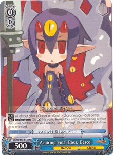 Aspiring Final Boss, Desco (DG/EN-S03-E132 RR) - Disgaea