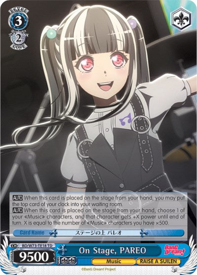 On Stage, PAREO (BD/W73-TE18 TD) - BanG Dream! Vol.2