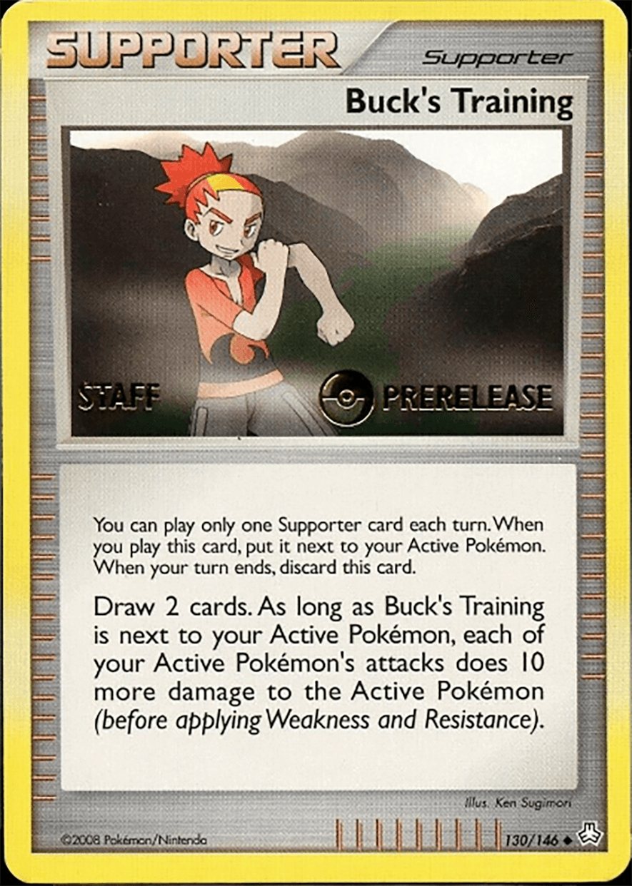 Buck's Training (130/146) (Staff Prerelease Promo) [Diamond & Pearl: Legends Awakened] - Josh's Cards