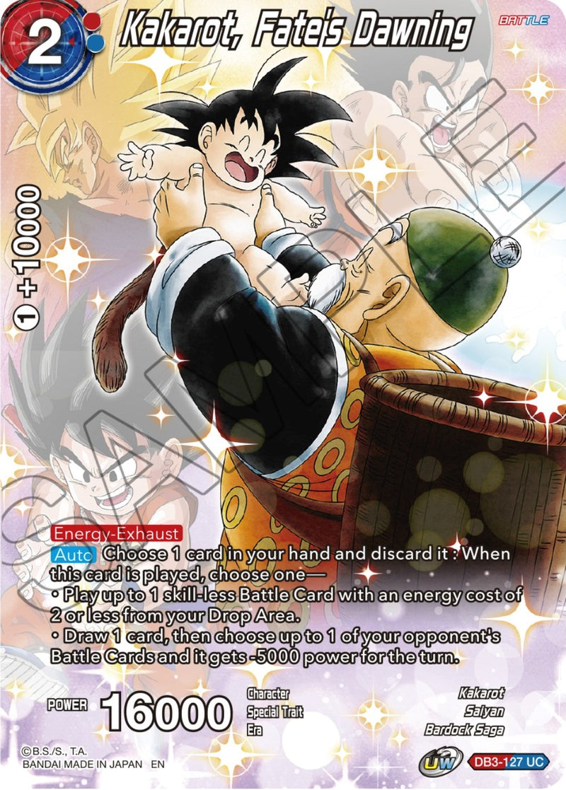 Kakarot, Fate's Dawning (DB3-127) [Theme Selection: History of Son Goku]