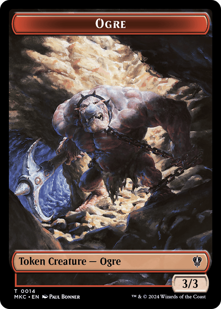 Soldier // Ogre Double-Sided Token [Murders at Karlov Manor Commander Tokens] - Josh's Cards