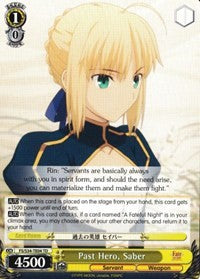 Past Hero, Saber (TD) (FS/S34-TE04 TD) - Fate/stay night [Unlimited Blade Works]