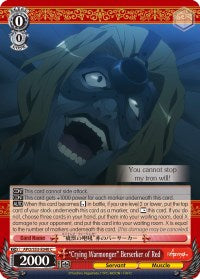 Crying Warmonger" Berserker of Red (APO/S53-E048 C) - Fate/Apocrypha