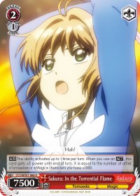 Sakura: In the Torrential Flame (CCS/WX01-066 U) - Cardcaptor Sakura: Clear Card