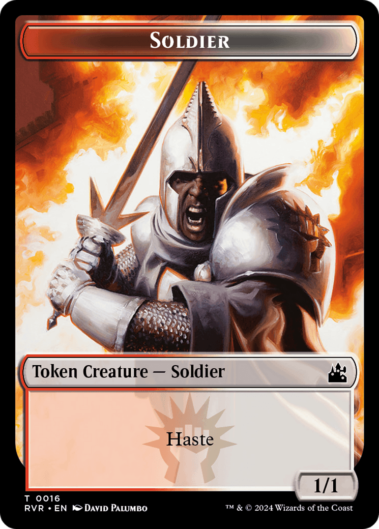 Bird // Soldier Double-Sided Token [Ravnica Remastered Tokens] - Josh's Cards