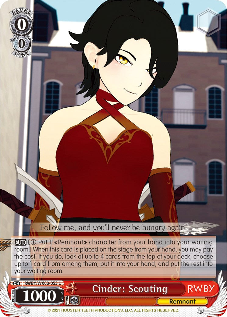 Cinder: Scouting (RWBY/WX03-055 U) - RWBY