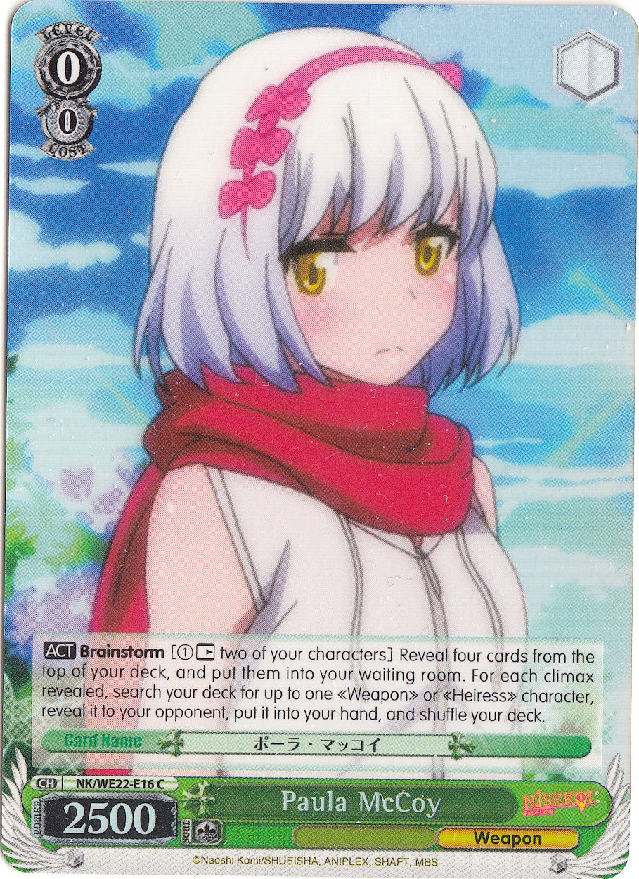 Paula McCoy (Parallel Foil) (NK/WE22-E16) - NISEKOI Extra Booster