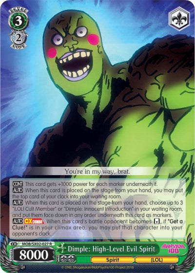 Dimple: High-Level Evil Spirit (MOB/SX02-027 R) - Mob Psycho 100