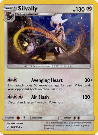 Silvally (184/236) (Cosmos Holo) [Sun & Moon: Unified Minds]