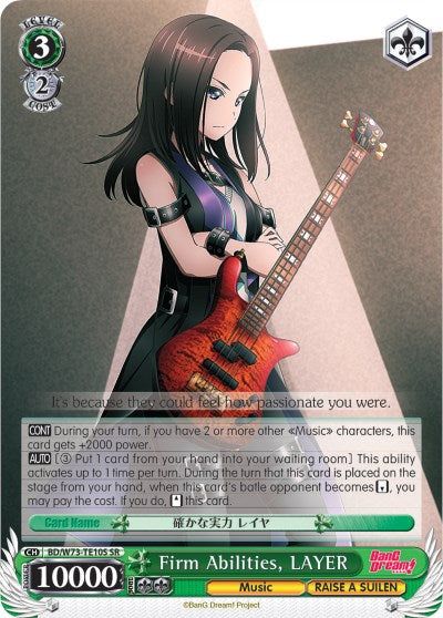 Firm Abilities, LAYER (SR) (BD/W73-TE10S SR) - BanG Dream! Vol.2