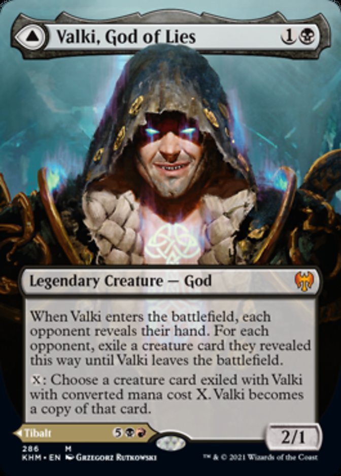 Valki, God of Lies // Tibalt, Cosmic Impostor (KHM-286) - Kaldheim (Borderless)