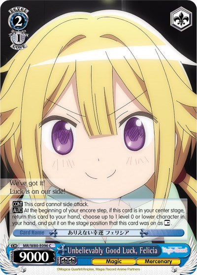 Unbelievably Good Luck, Felicia (MR/W80-E096 C) - Magia Record: Puella Magi Madoka Magica [Side Story] (Anime)