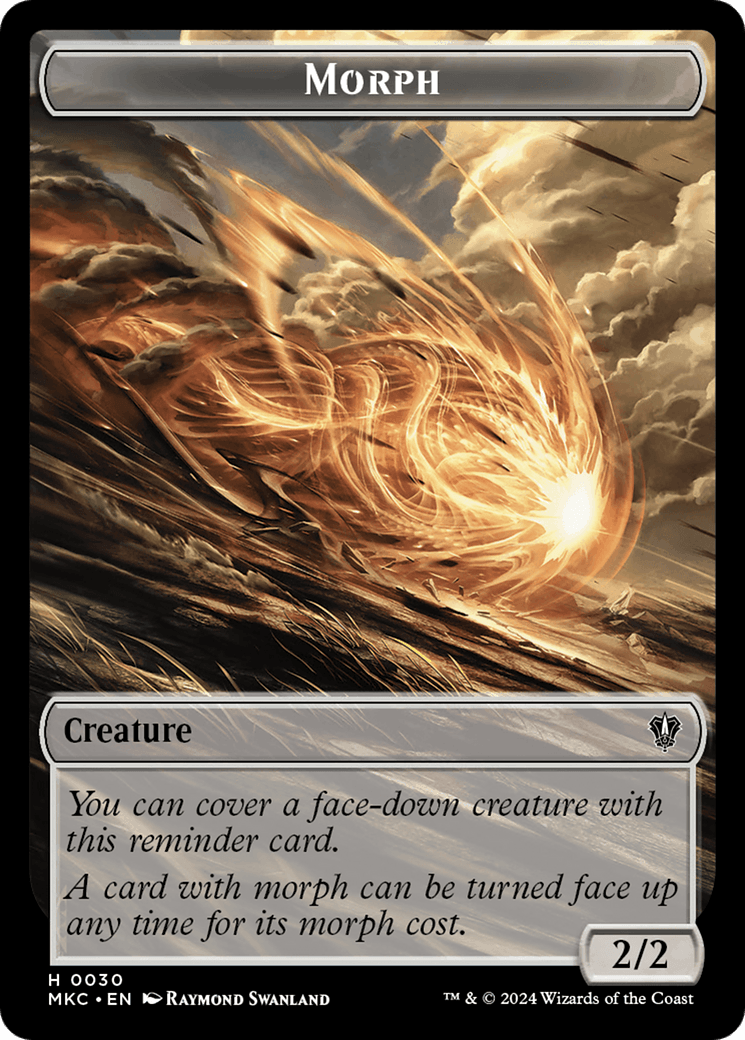 Saproling // Morph Double-Sided Token [Murders at Karlov Manor Commander Tokens] - Josh's Cards