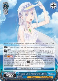 Tropical Life in Another World, Emilia (RZ/S55-E059 RR) - Re:ZERO Vol.2