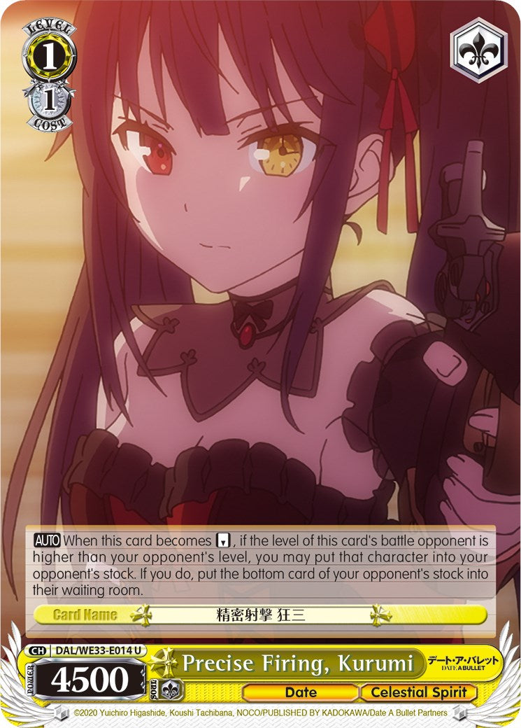 Precise Firing, Kurumi (DAL/WE33-E014 U) - Date A Bullet