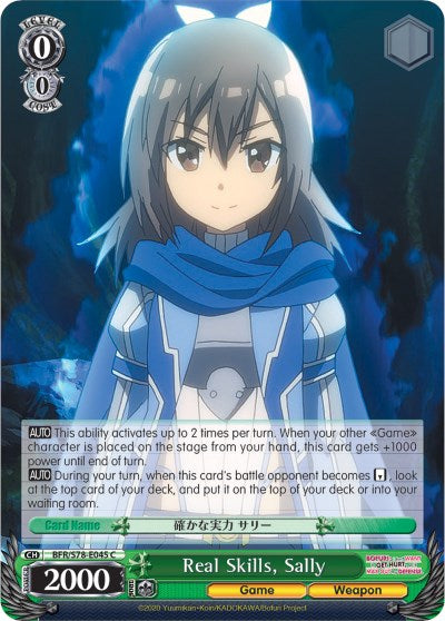 Real Skills, Sally (BFR/S78-E045 C) - BOFURI: I Don't Want to Get Hurt, so I'll Max Out My Defense