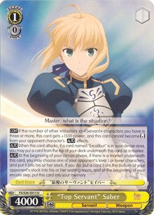 "Top Servant" Saber (FS/S36-E013 U) [Fate/Stay Night [Unlimited Blade Works] Vol. II]