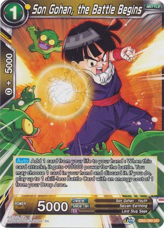 Son Gohan, the Battle Begins (DB3-080) [Giant Force]