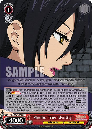 Merlin: True Identity (SDS/SX05-057 RR) - The Seven Deadly Sins: Revival of The Commandments
