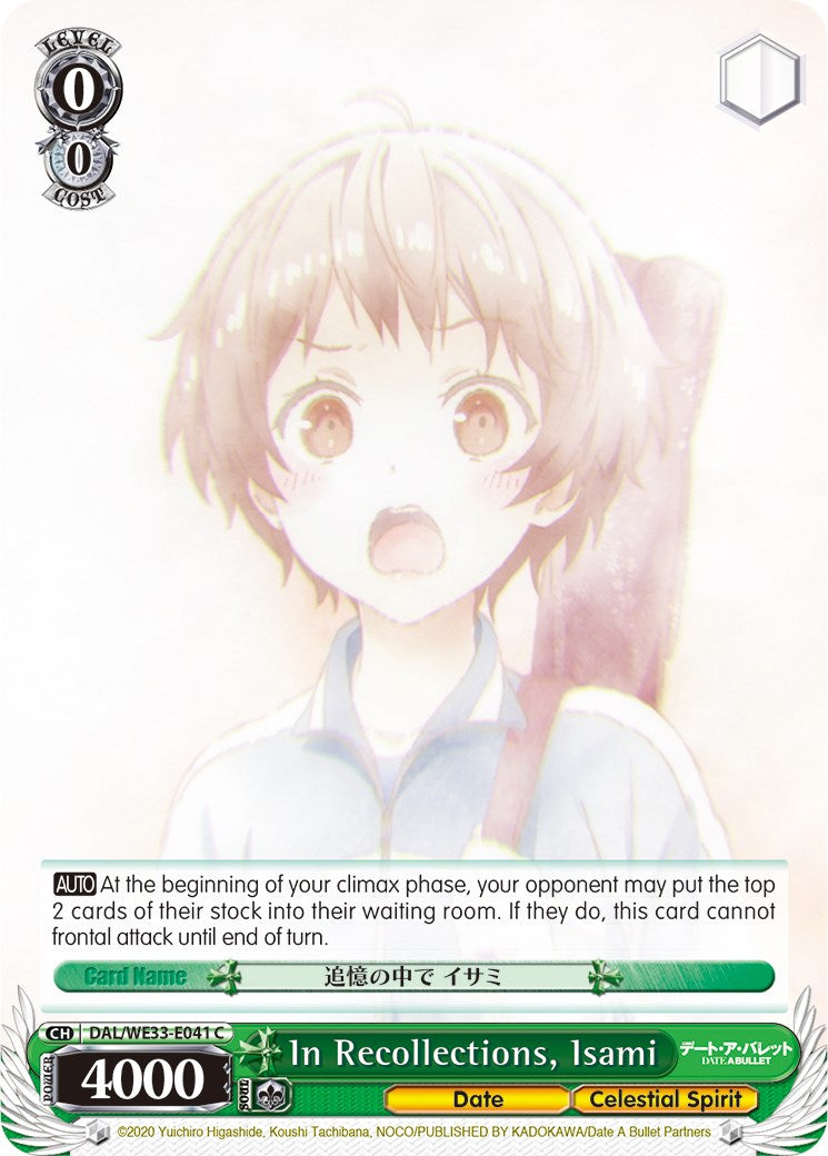 In Recollections, Isami (Parallel Foil) (DAL/WE33-E041 C) - Date A Bullet