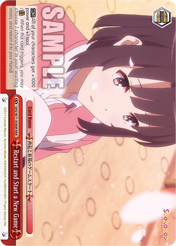 Restart and Start a New Game (RRR) (SHS/W71-E080R RRR) - Saekano How to Raise a Boring Girlfriend. flat