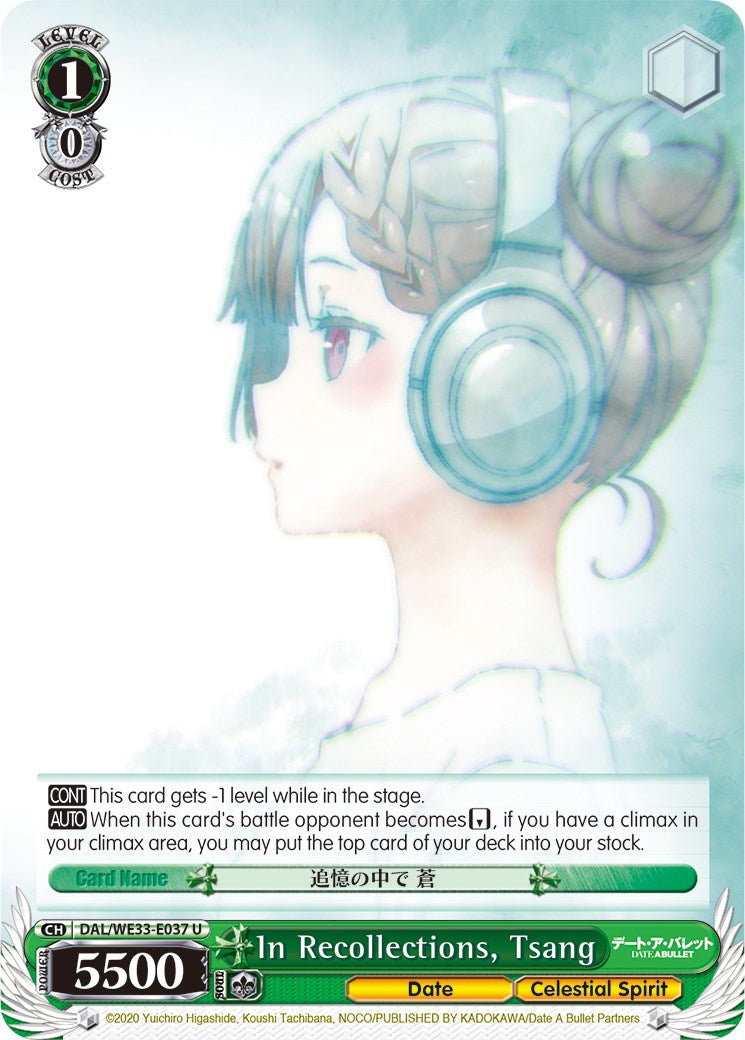 In Recollections, Tsang (Parallel Foil) (DAL/WE33-E037 U) - Date A Bullet