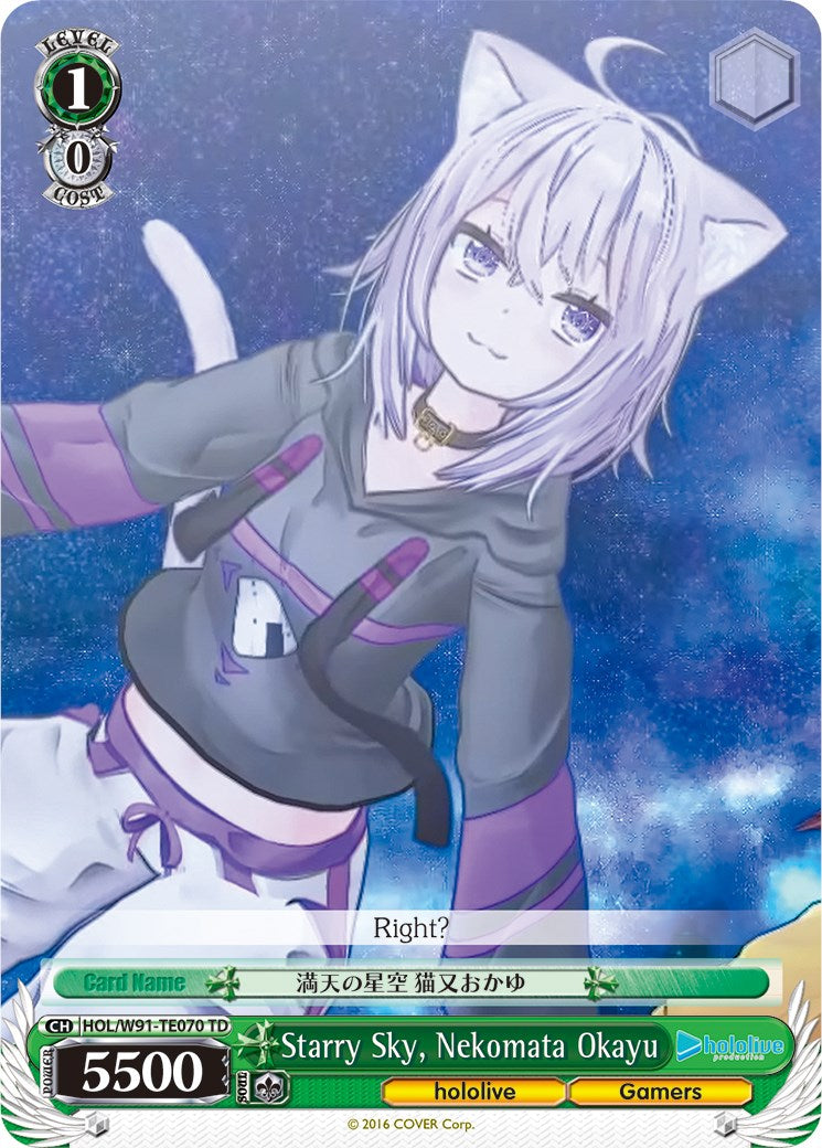 Starry Sky, Nekomata Okayu (HOL/W91-TE070 TD) - hololive production