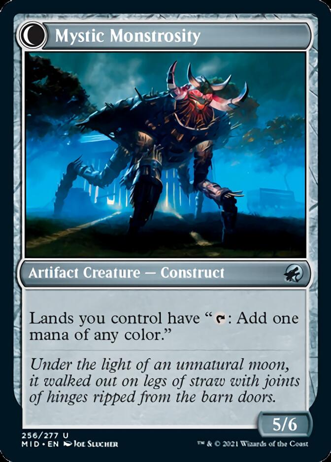 Mystic Skull // Mystic Monstrosity (MID-256) - Innistrad: Midnight Hunt: (Double Faced Transform)